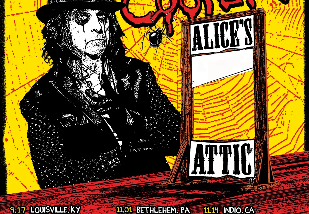 Элис Купер — официальный постер тура Alice’s Attic 2026