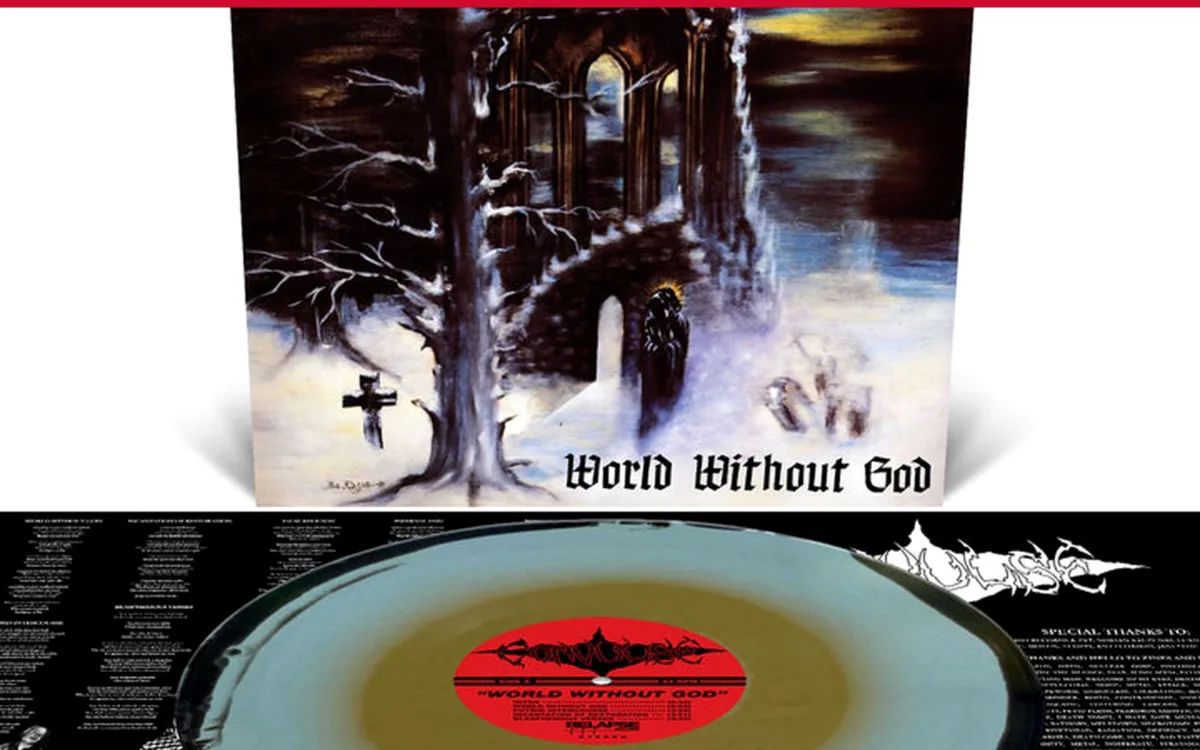 Обложка переиздания Convulse World Without God 2026 года