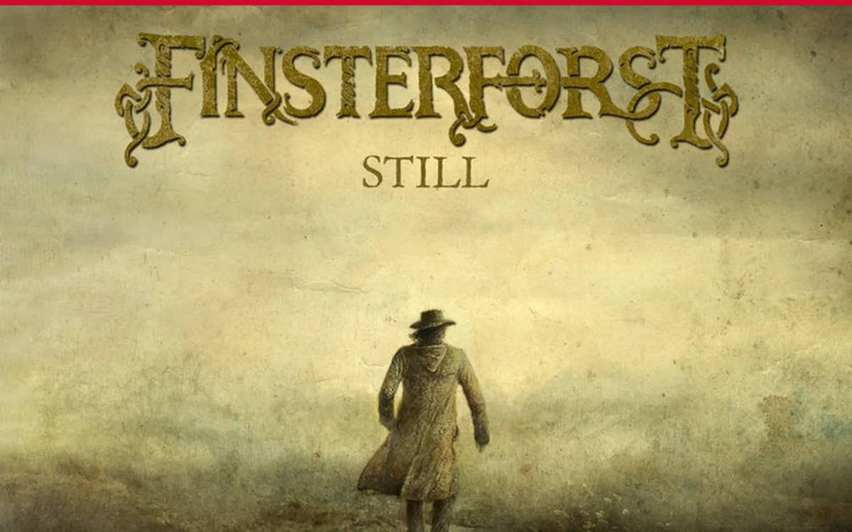 Обложка альбома Finsterforst Still с фигурой путника